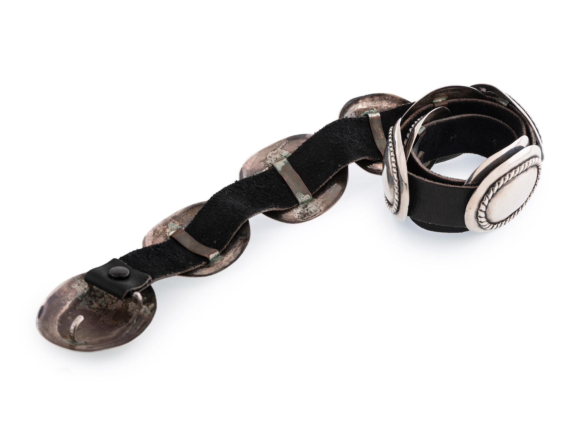 Southwestern-style Silver Concha Belt