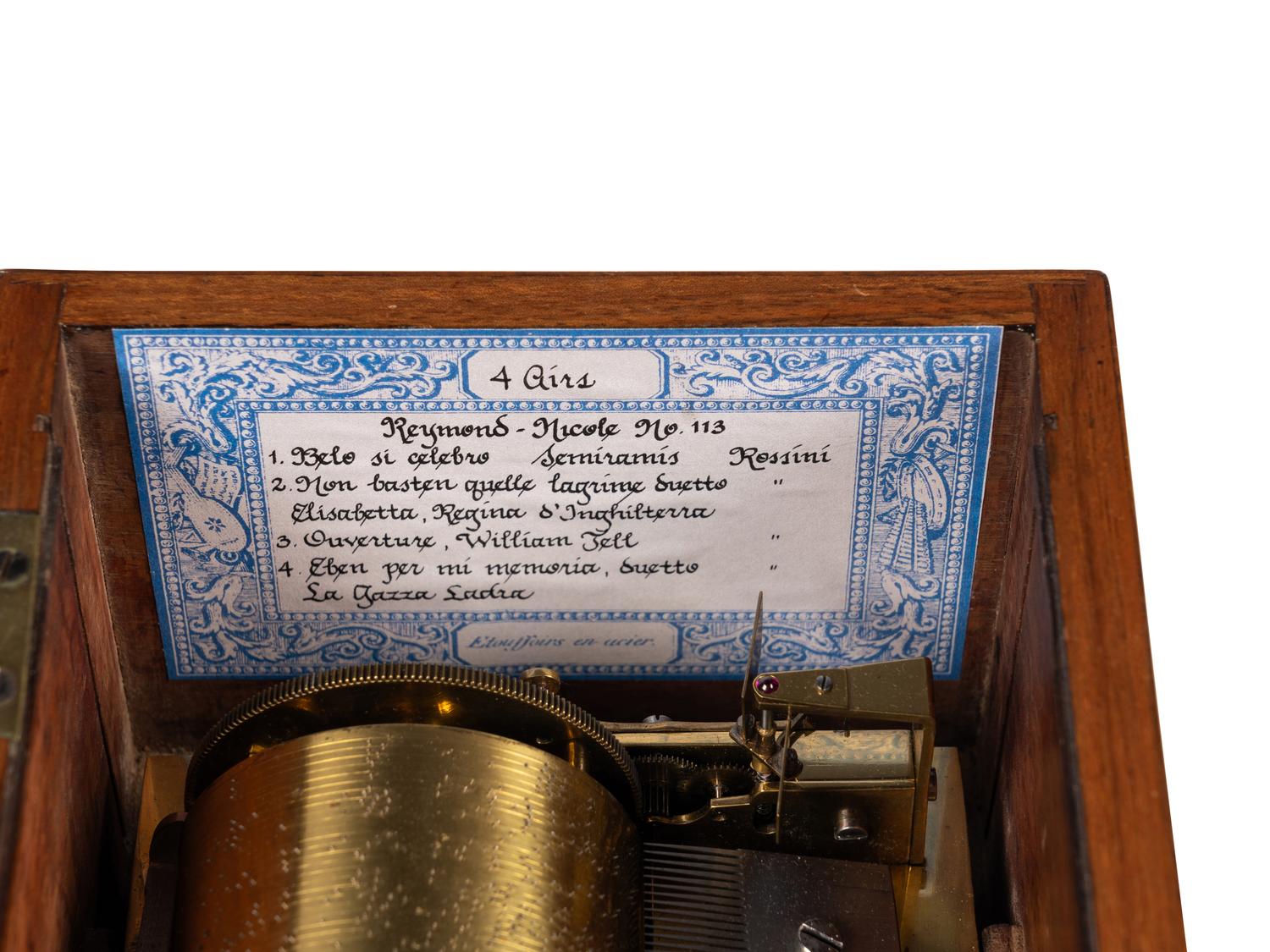 A Four-Air Music Box by Reymond-Nicole