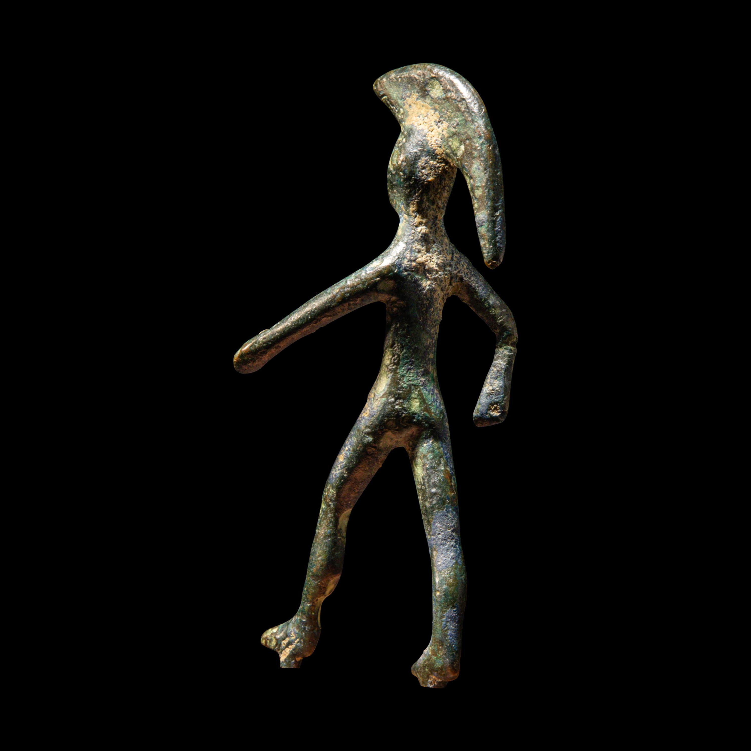 An Etruscan Bronze Figure