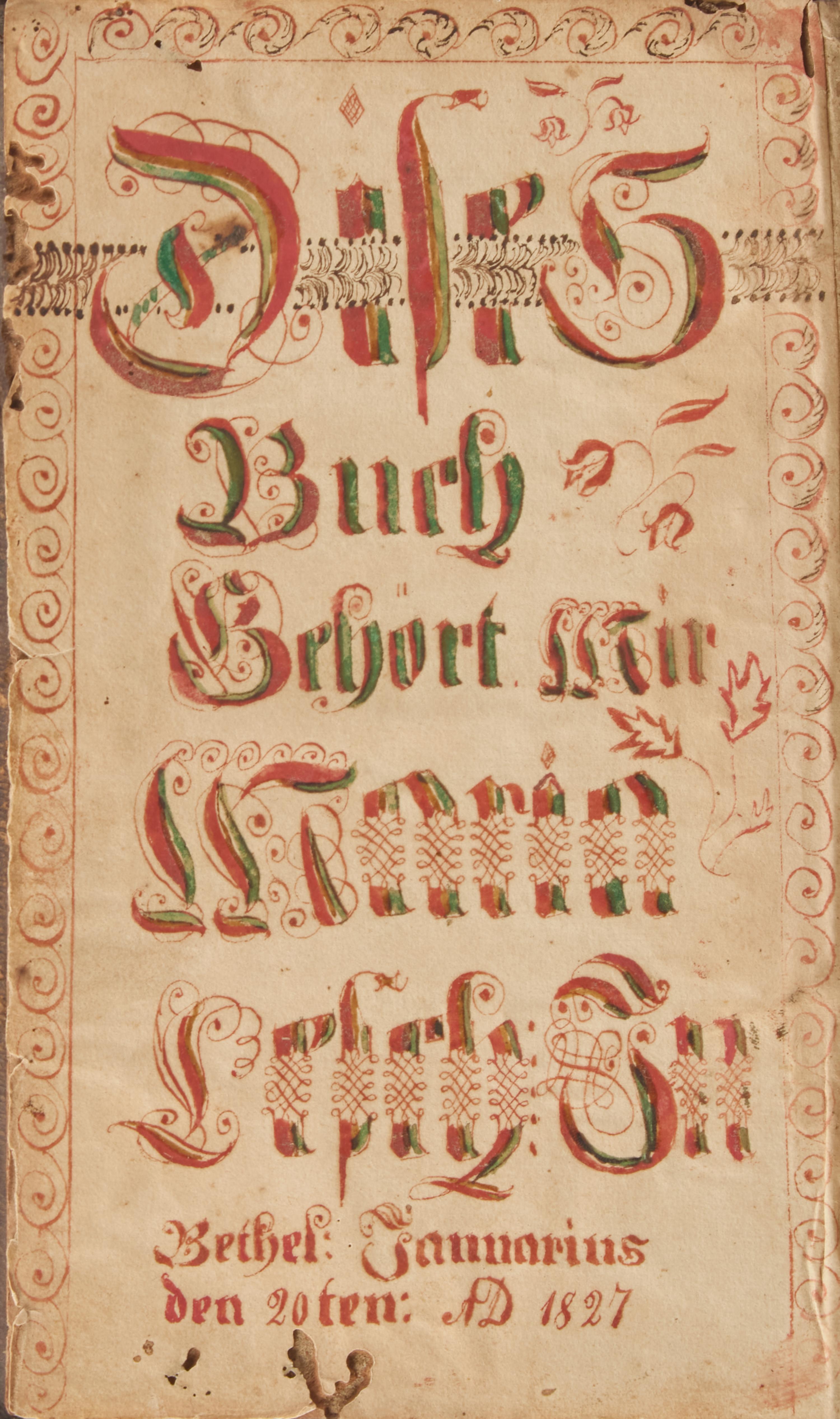 [Fraktur] A Pennsylvania German Fraktur Book-Plate