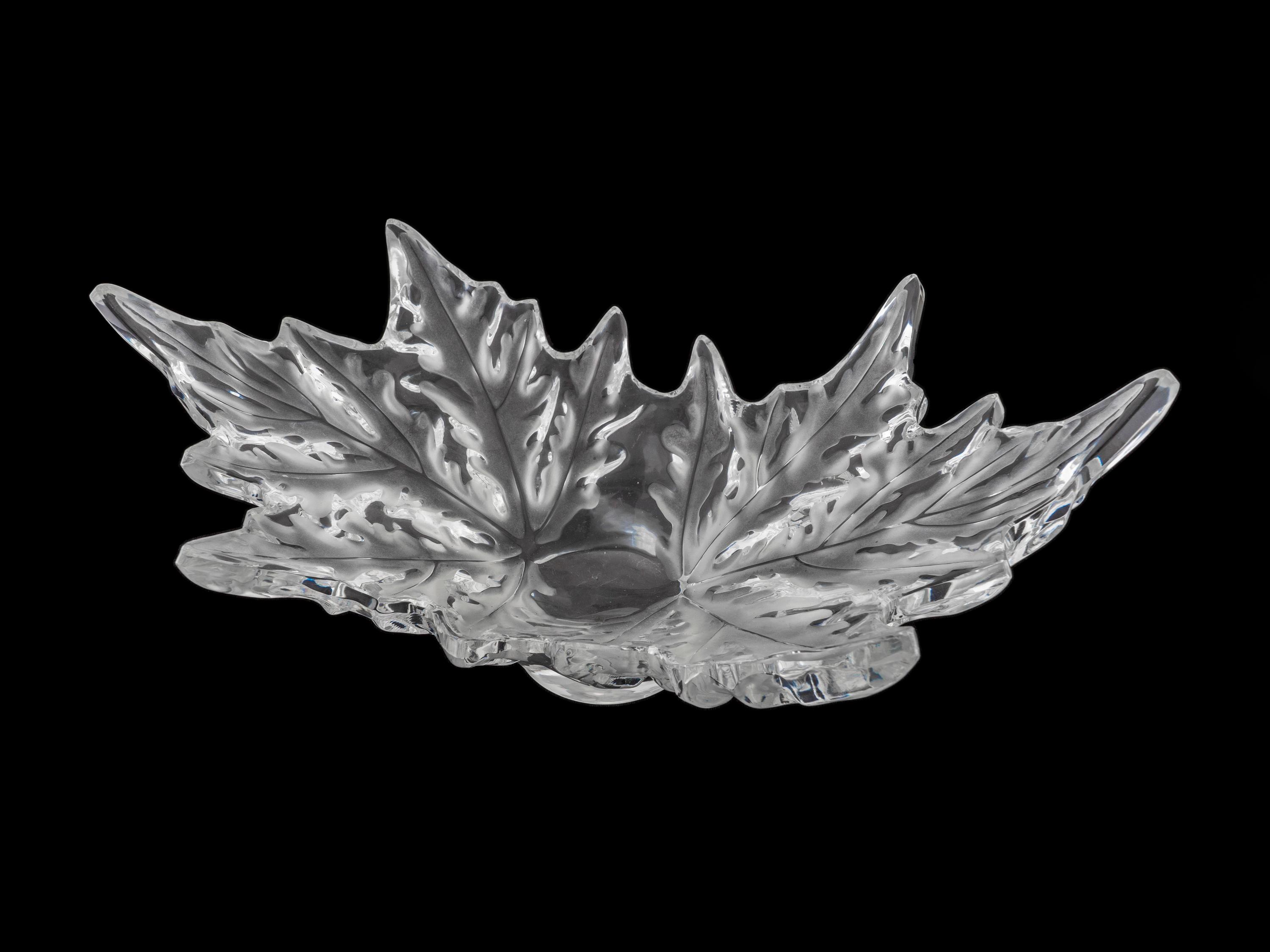 A Lalique Style Molded Glass Bowl — 20TH CENTURY