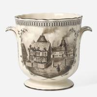 A Wedgwood Queensware Hand-Painted Ice Pail UK, 1990s
