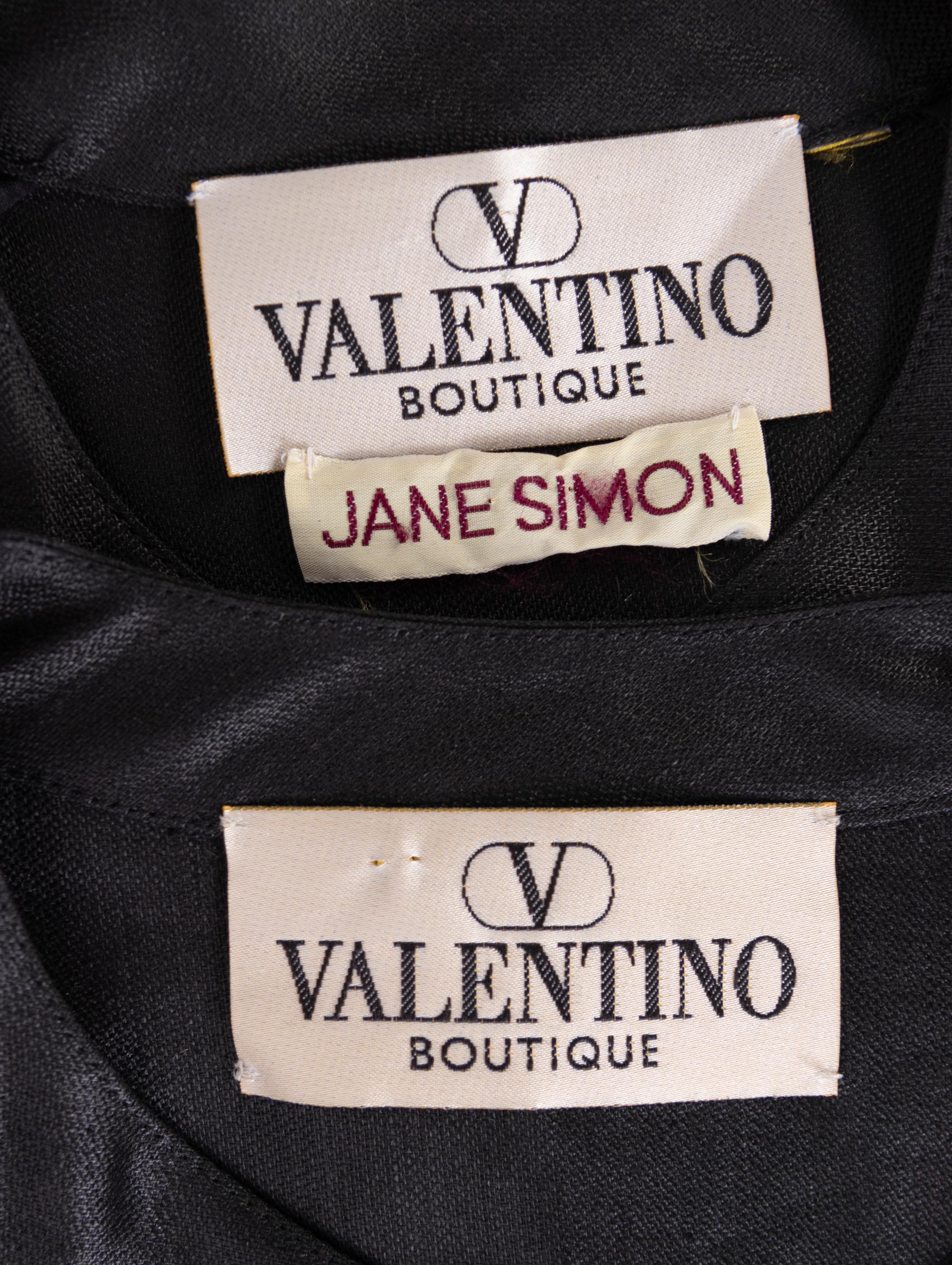 Two Linen Valentino, 1980s: Dress & Jacket