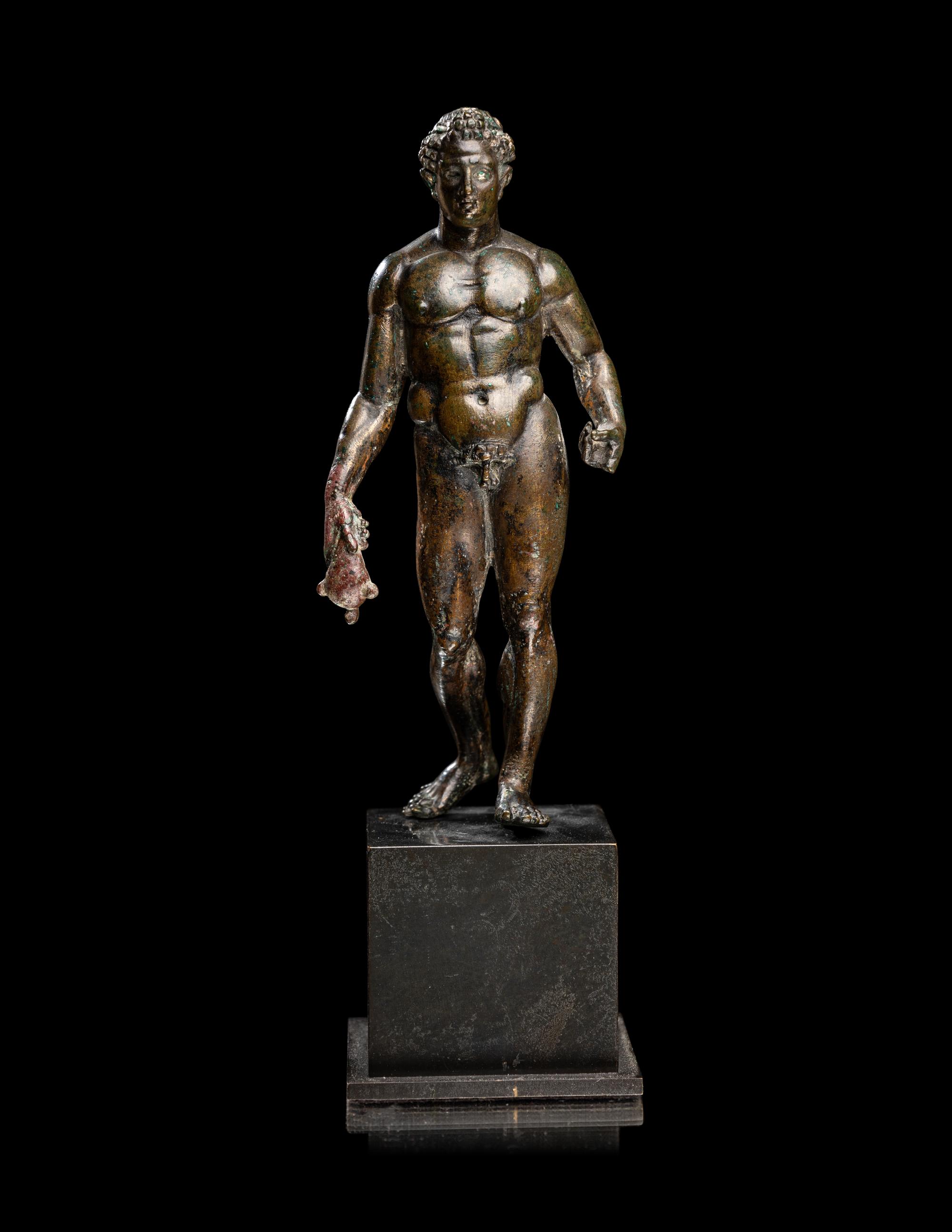 A Hellenistic Bronze Hermes with Silver Inlay