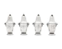 A Group of Four Georg Jensen Silver Salt and Pepper Shakers