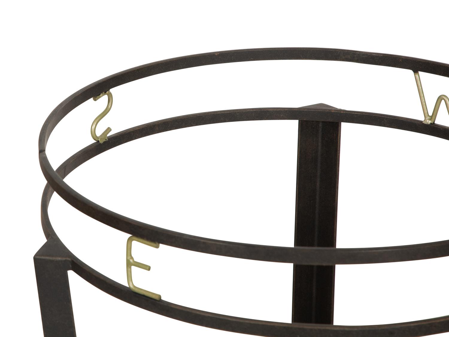 A Wrought Iron "Compass" Gueridon