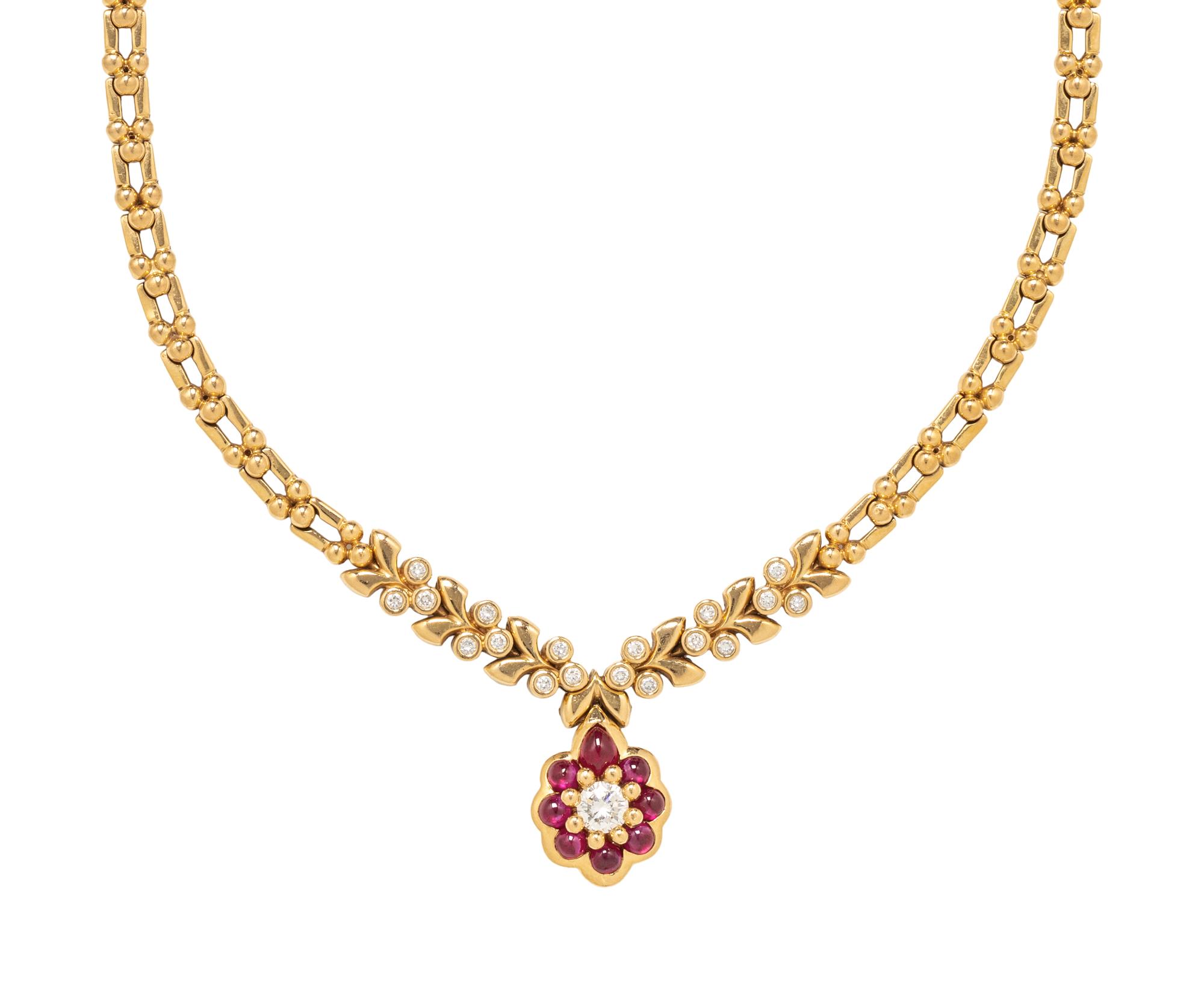 FRED, RUBY AND DIAMOND NECKLACE