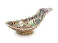 A Russian Plique-à-Jour Silver and Enamel Kovsh