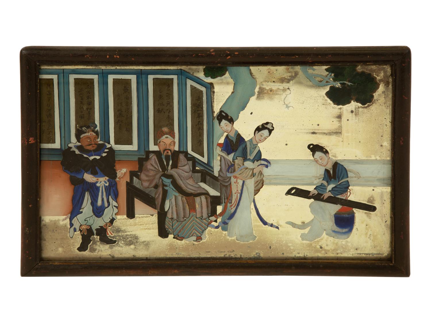A Chinese Reverse Painting on Glass