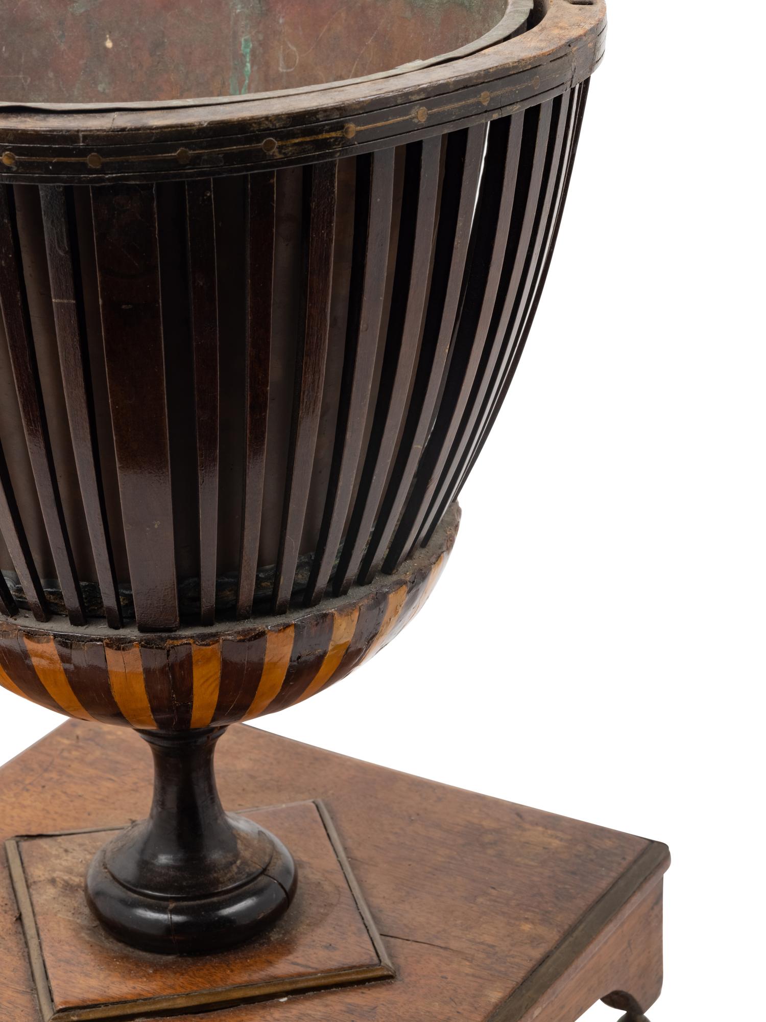 A George III Inlaid Mahogany Bucket on Stand