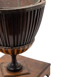 A George III Inlaid Mahogany Bucket on Stand