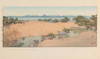 Hiroshi Yoshida, (1876-1950), Haru no asa (A Garden in Okayama) and Kohan no niwa (A Garden by Biwa Lake) from the series Niwa yondai (