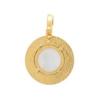 ELIZABETH LOCKE, YELLOW GOLD AND ESSEX CRYSTAL PENDANT