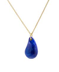 An 18 Karat Yellow Gold and Lapis Lazuli Teardrop Pendant, Elsa Peretti for Tiffany & Co. 2.80 dwts.