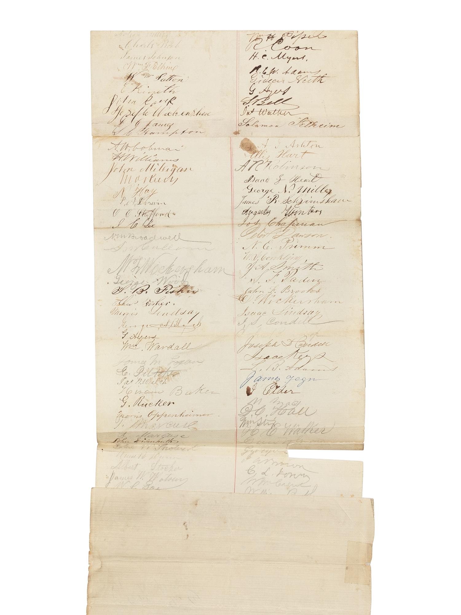 [Presidential] Lincoln, Abraham. Manuscript Document, signed