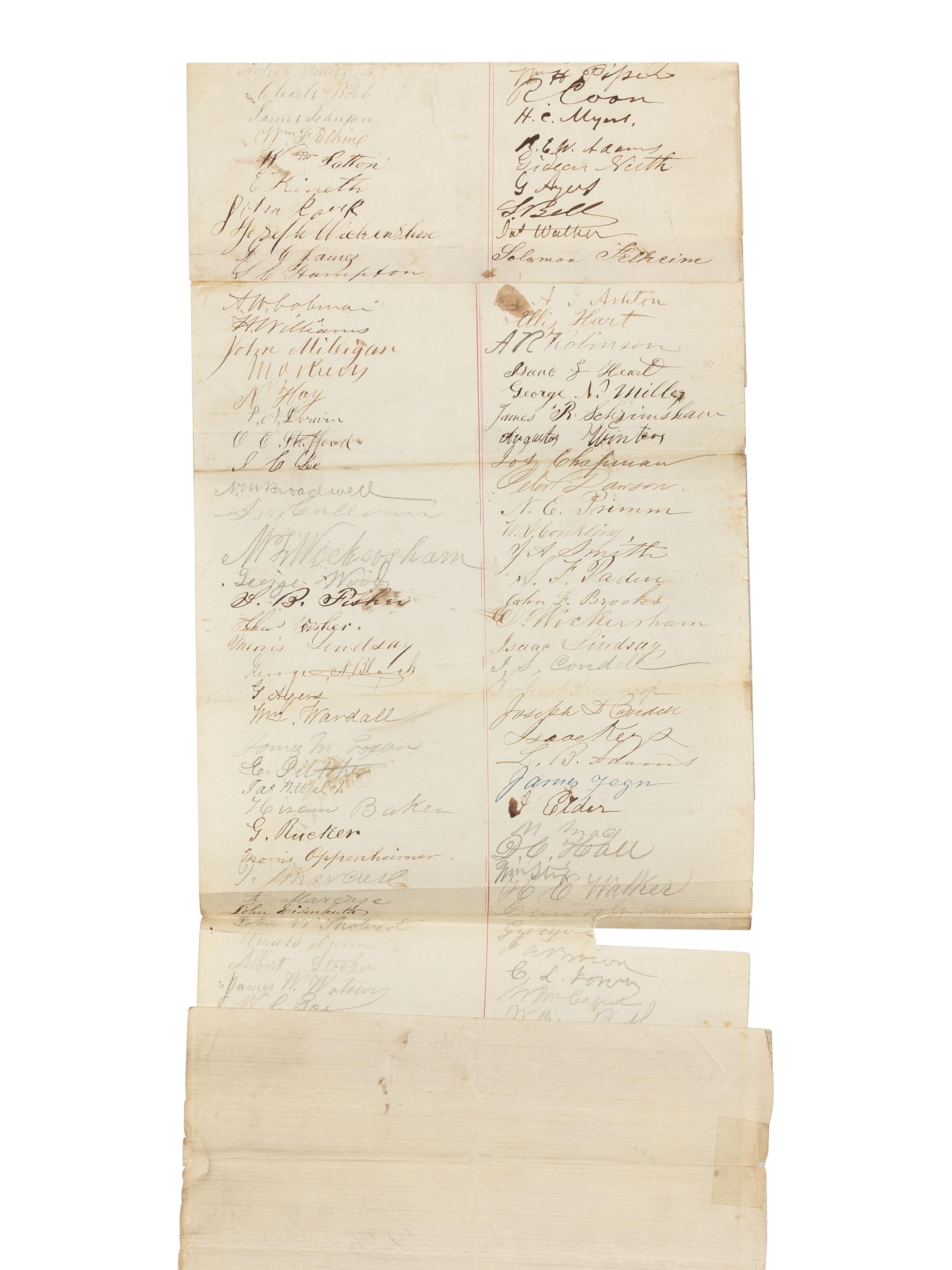 [Presidential] Lincoln, Abraham. Manuscript Document, signed