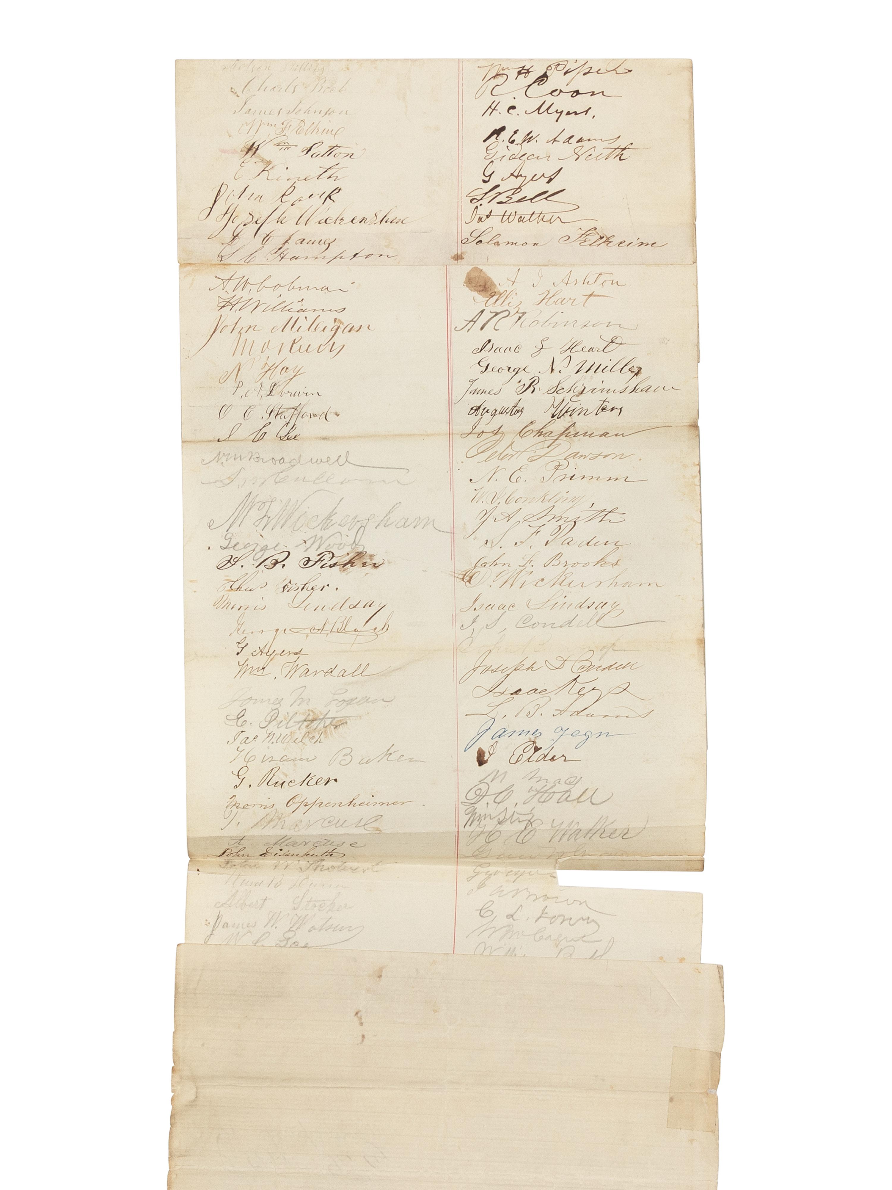 [Presidential] Lincoln, Abraham. Manuscript Document, signed