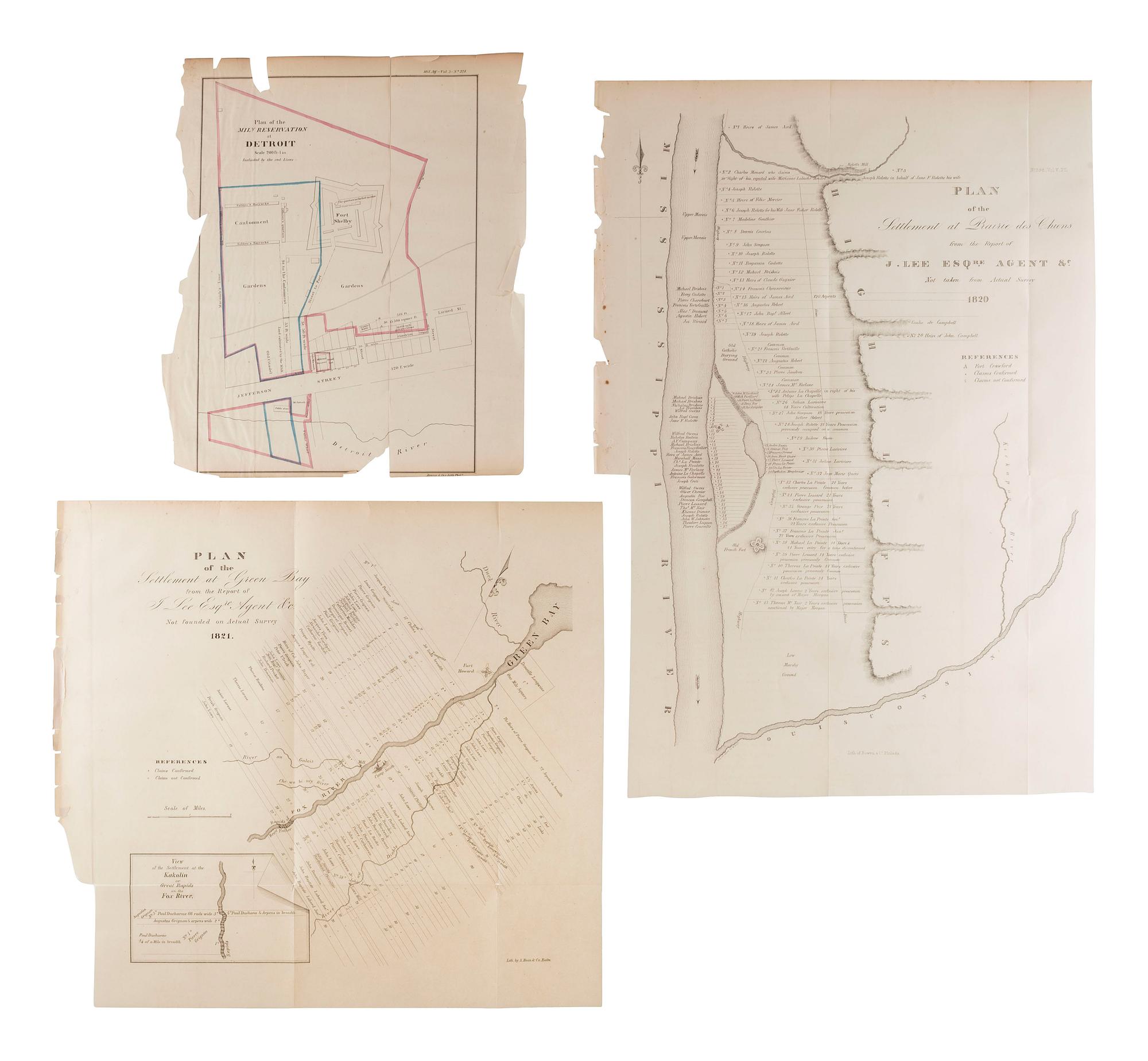 [MAPS & ATLASES]. A large group of 19th century maps, comprising:
