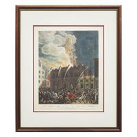 [Philadelphia] The Conflagration of the Masonic Hall Chestnut Street Philadelphia. which occurred on the Night of the 9th of March 1819...