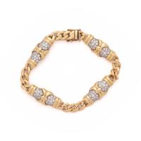 YELLOW GOLD AND DIAMOND BRACELET