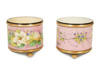 A Pair of French Porcelain Cache Pots — 19TH CENTURY