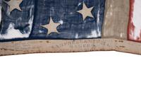 [POLITICS]. 37-star "McKinley and Hobart" campaign flag. 1867-1896.