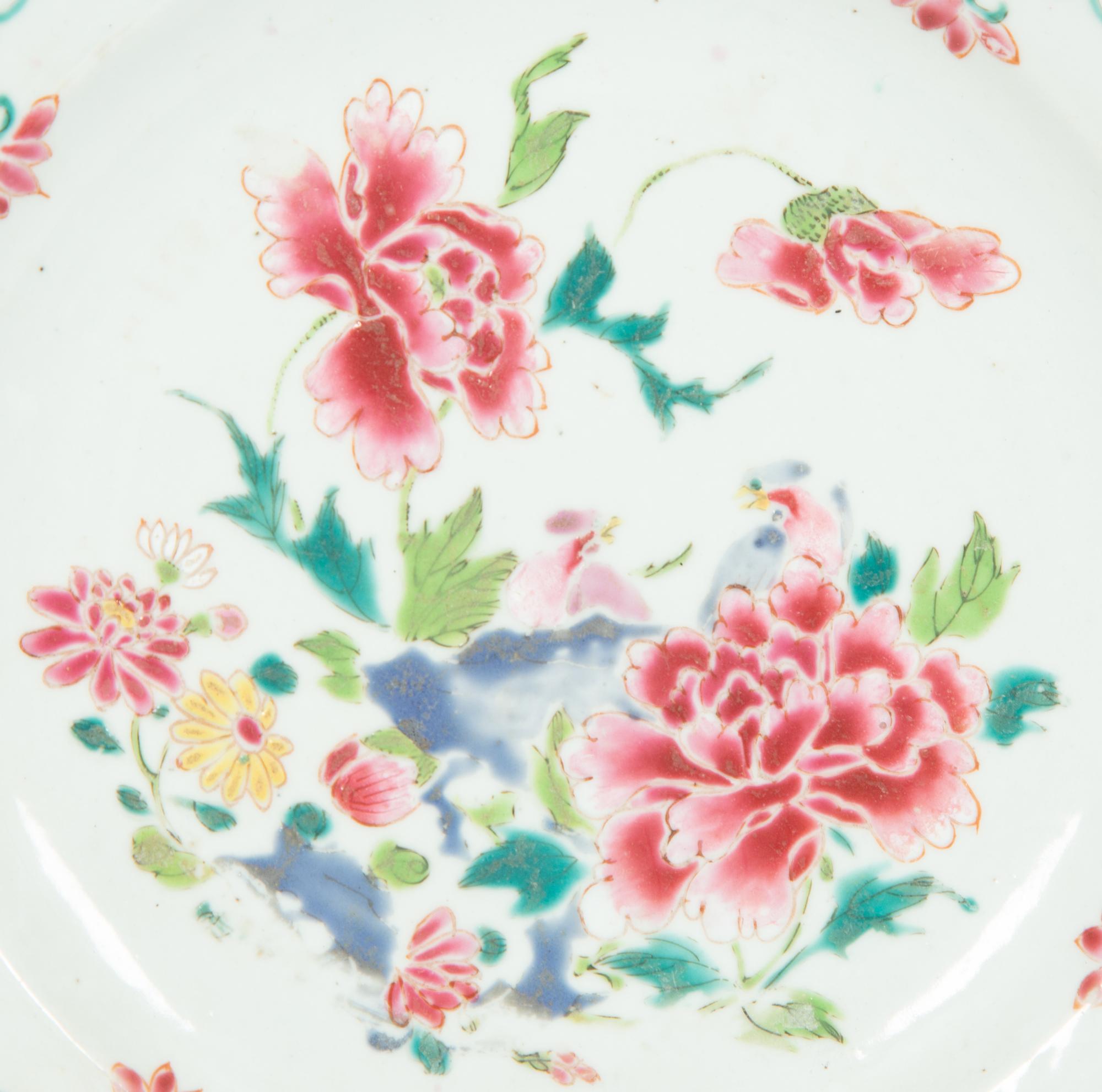 Three Chinese Export Porcelain Plates