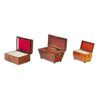 Three English Table Caskets