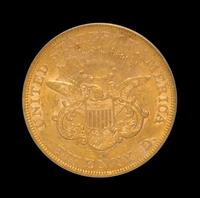 A United States 1862-S Liberty Head $20 Gold Coin