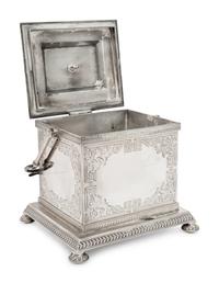 A Victorian Silver-Plate Biscuit Box