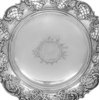 An Austrian Silver Three-Piece Silver Garniture