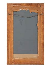 A Glazed Earthenware Tile-Framed Mirror