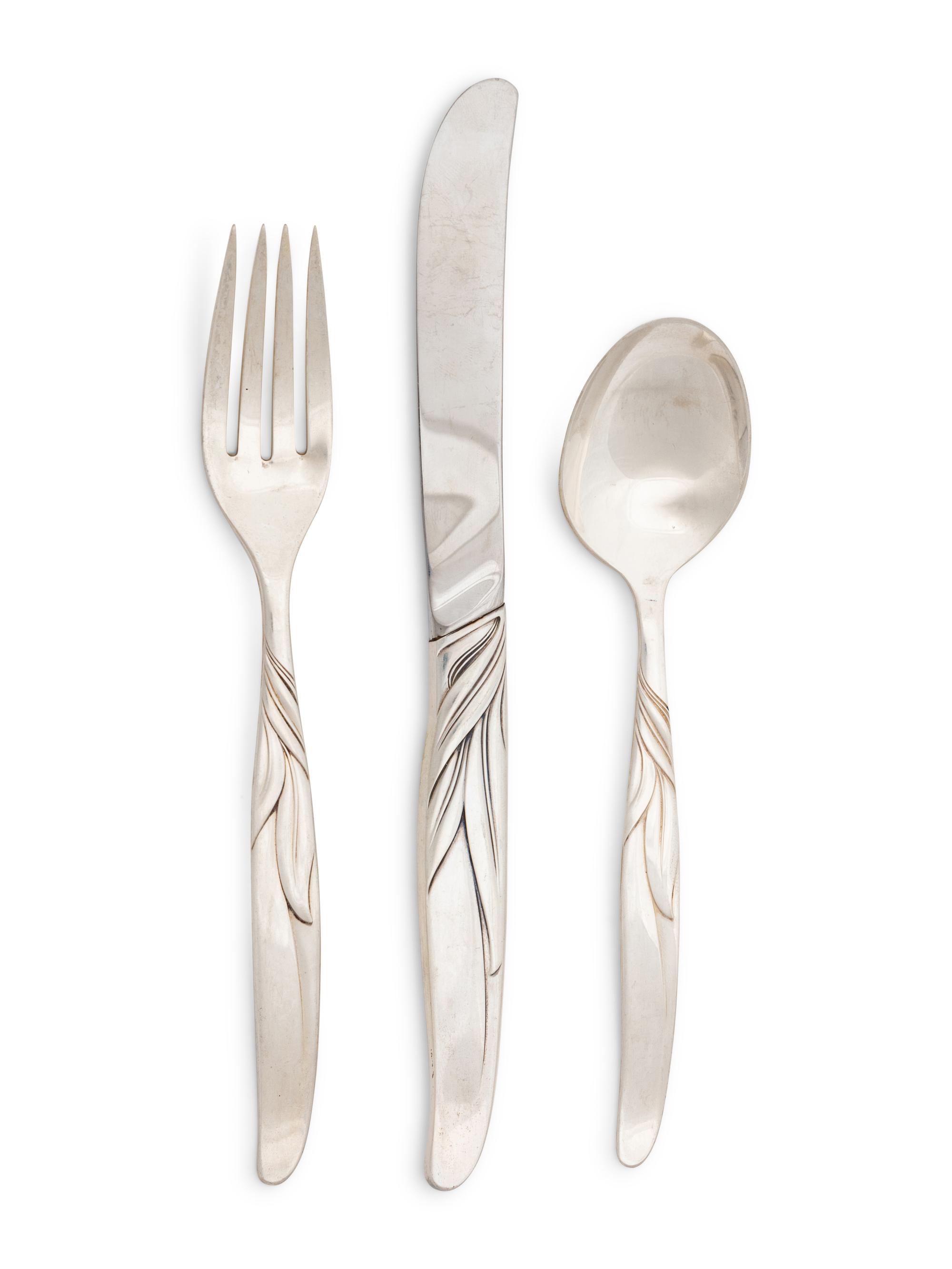 An American Silver Partial Flatware Service