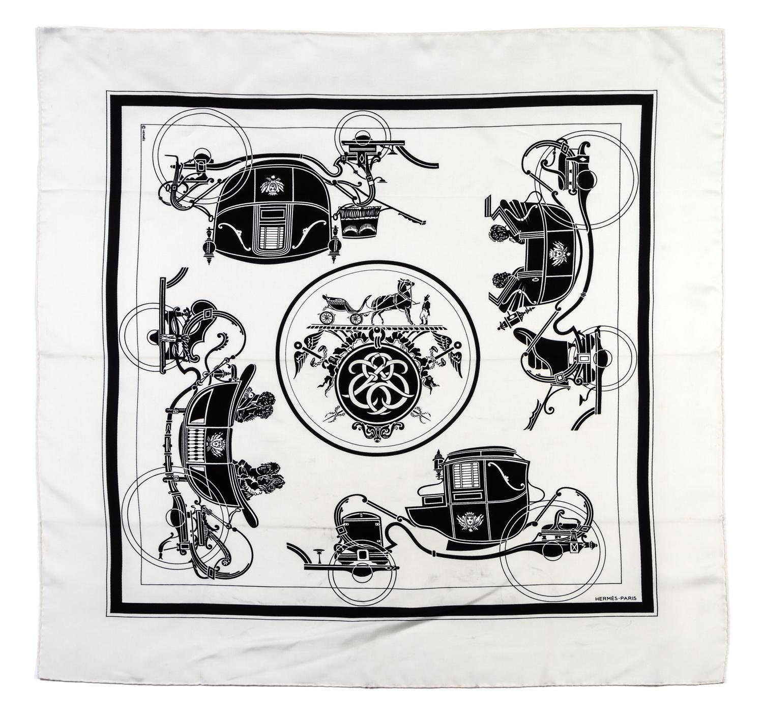 An Hermes Silk Scarf, 35 x 35 inches.