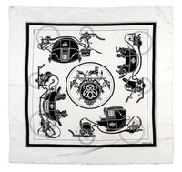 An Hermes Silk Scarf, 35 x 35 inches.