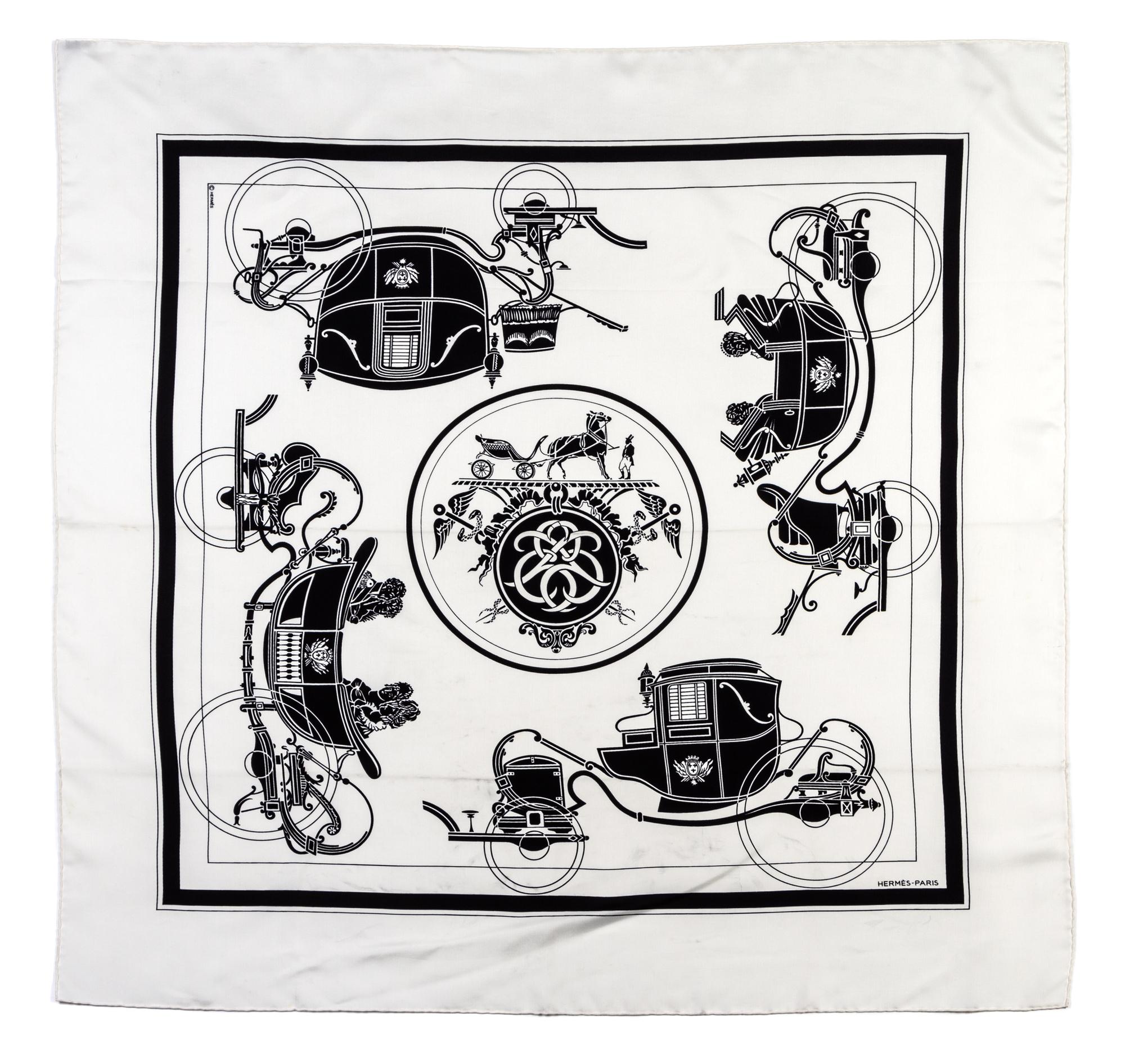 An Hermes Silk Scarf, 35 x 35 inches.