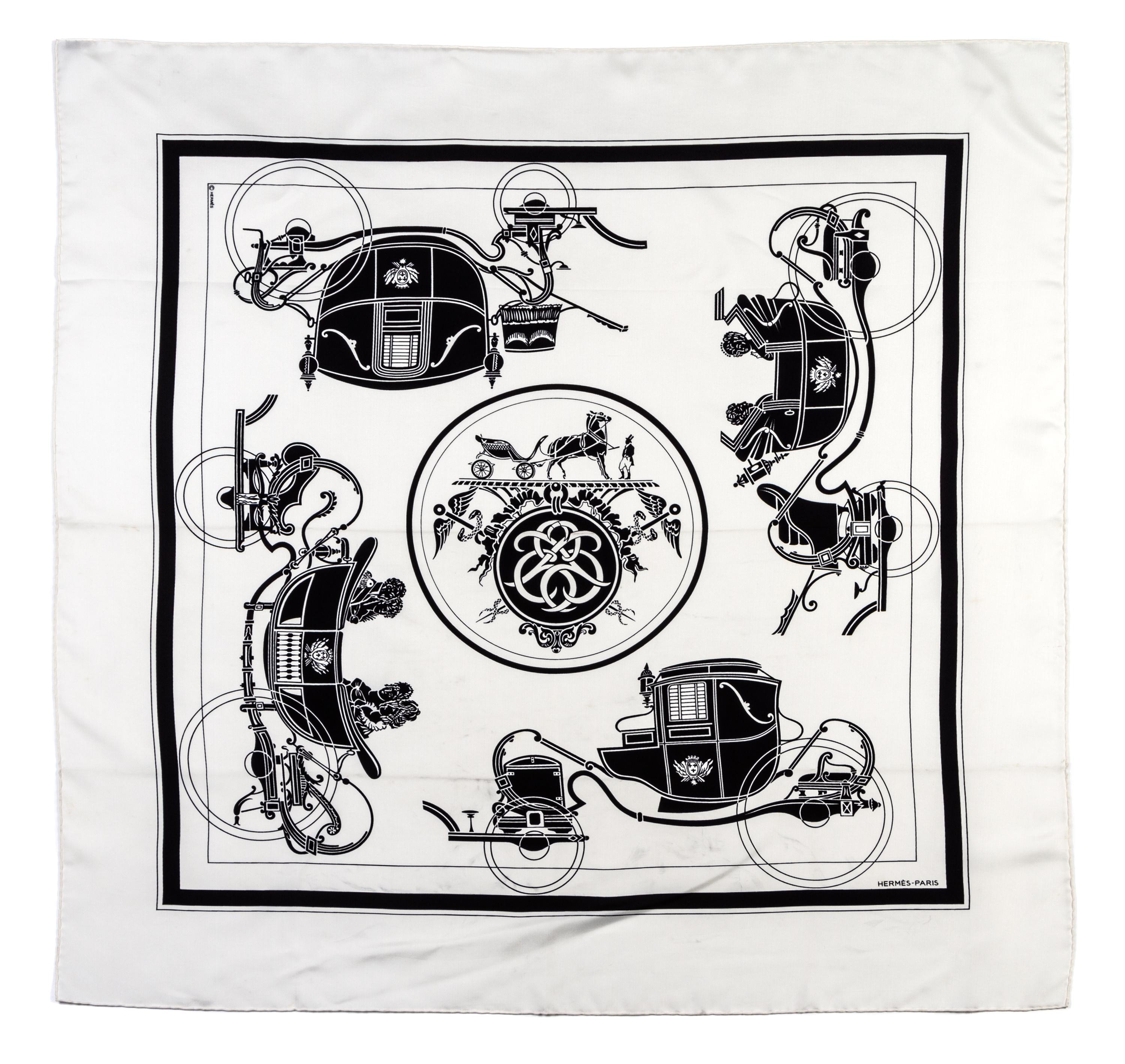 An Hermes Silk Scarf, 35 x 35 inches.