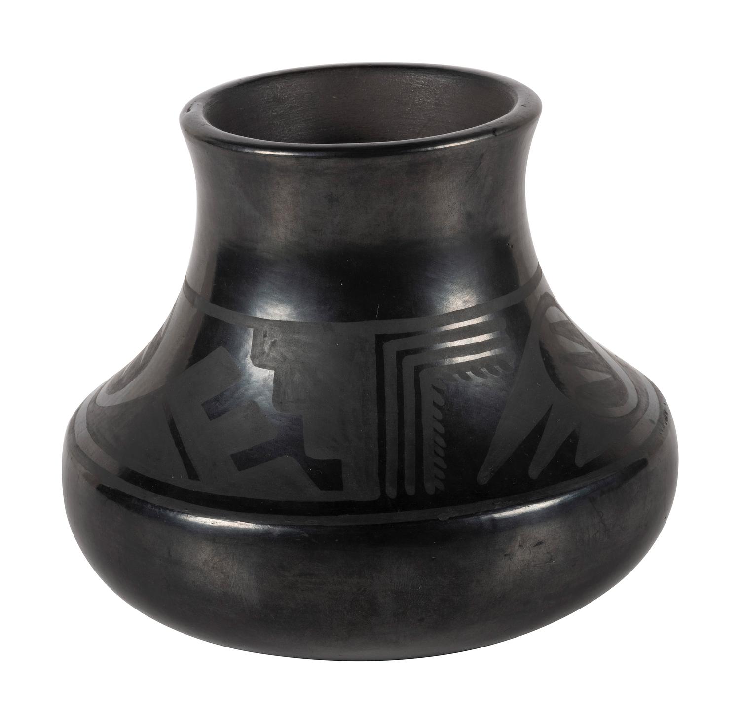 Blackware Pottery Jar