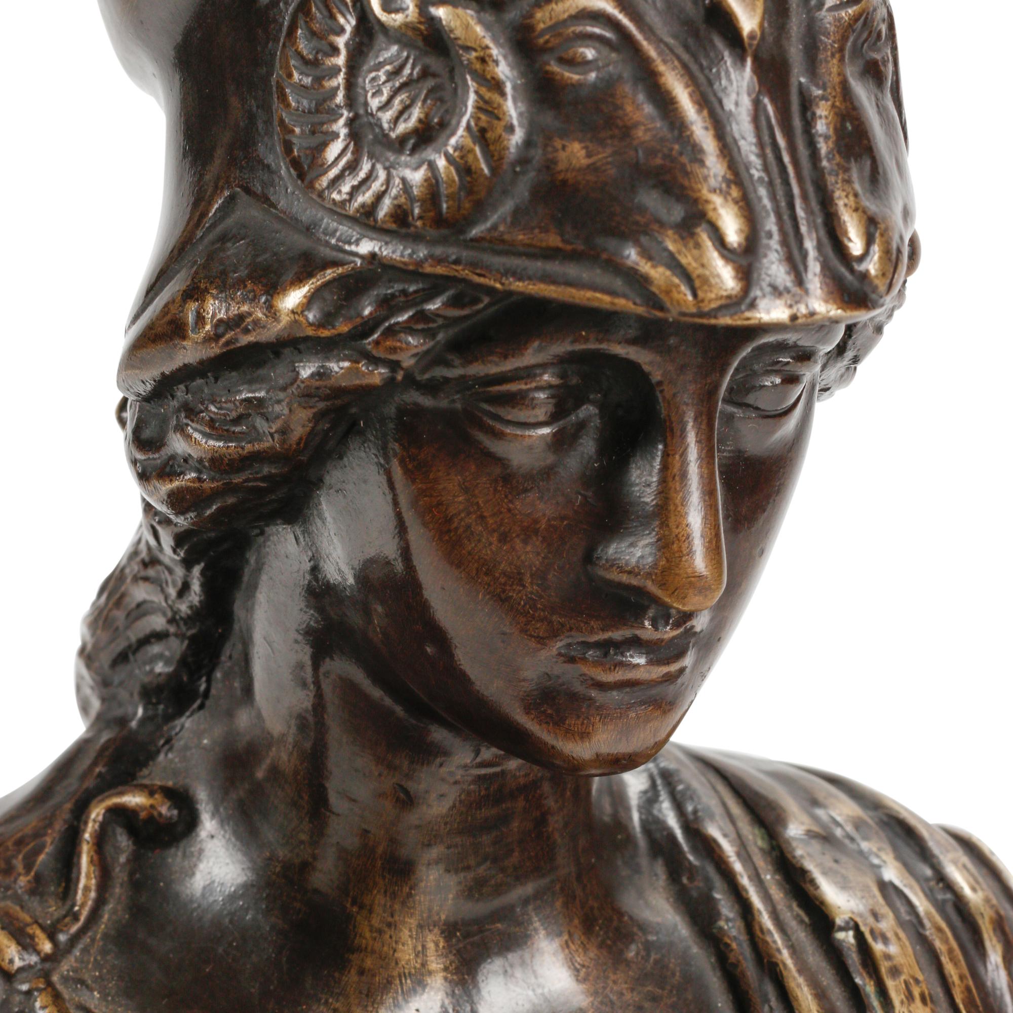 A Grand Tour Style Bronze Athena Giustiniani