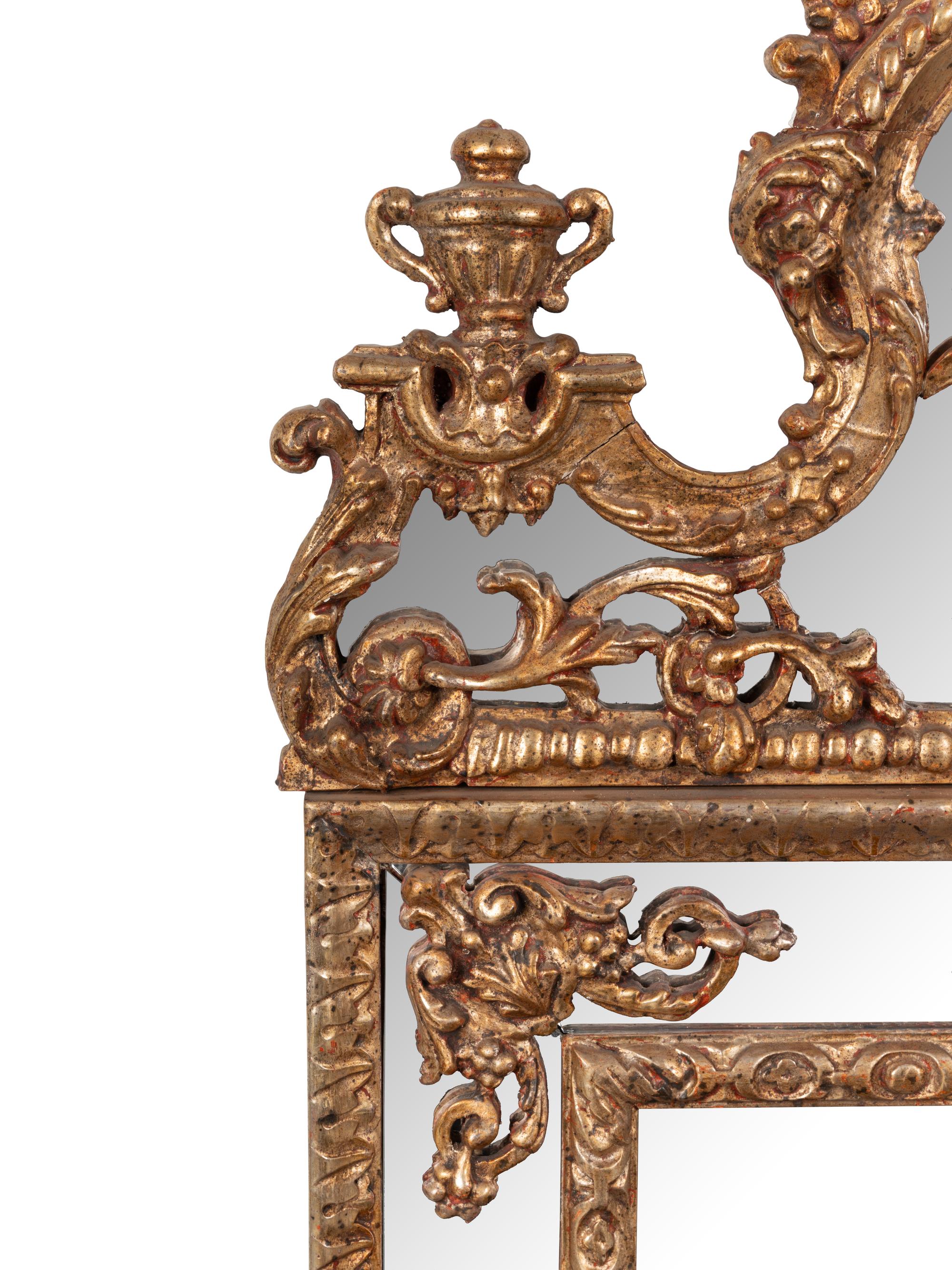 A Régence Style Giltwood Mirror