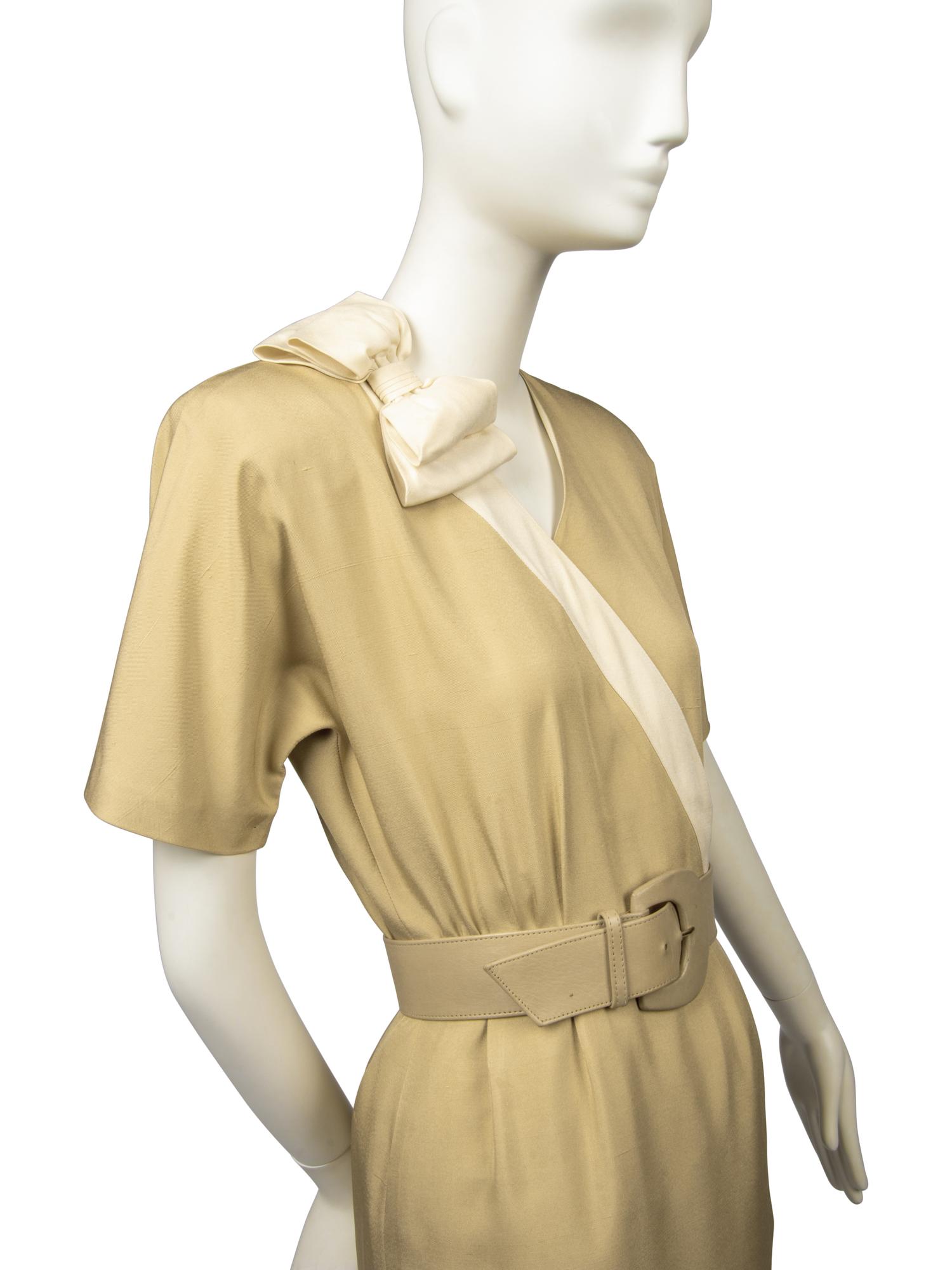 Nina Ricci Dress, Belt, and Coat, c. 1986