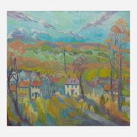 Joseph Barrett (American, b. 1936) New Houses: Bucks County