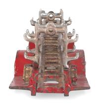 Two Cast Iron Fire Engine Toys