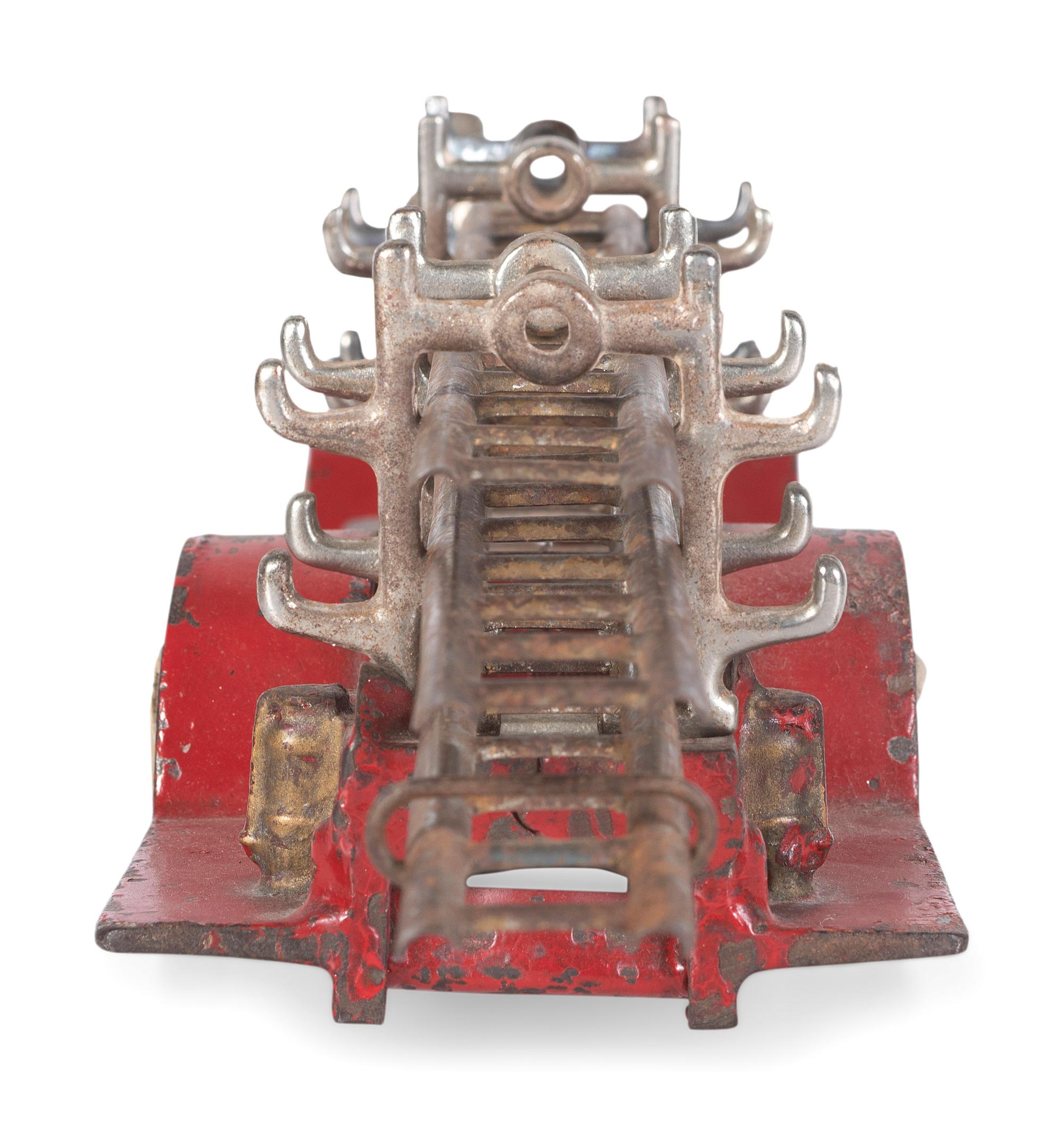 Two Cast Iron Fire Engine Toys