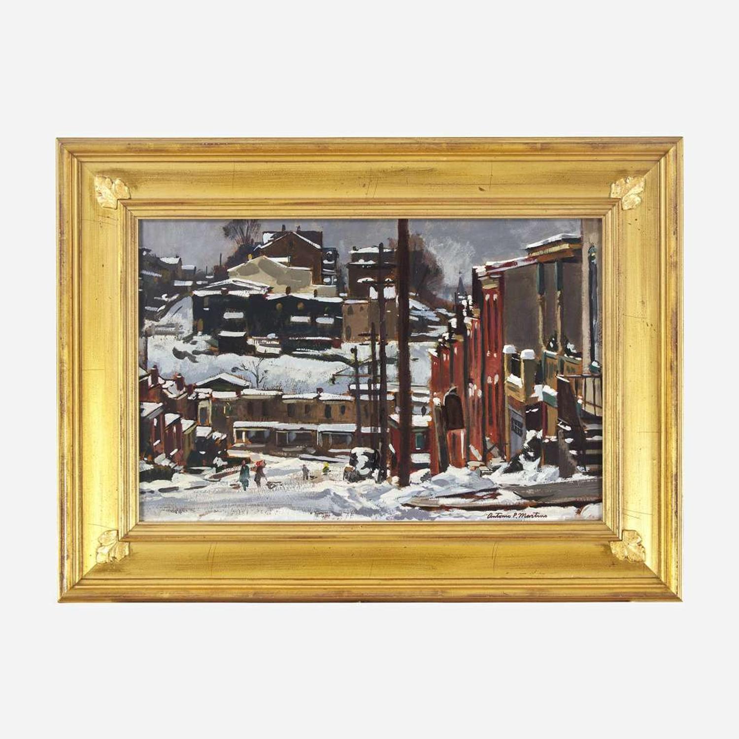 Antonio Pietro Martino (American, 1902–1989) Study for February (Manayunk in the Snow)