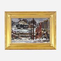 Antonio Pietro Martino (American, 1902–1989) Study for February (Manayunk in the Snow)