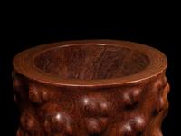 A Carved Huanghuali Brushpot, Bitong