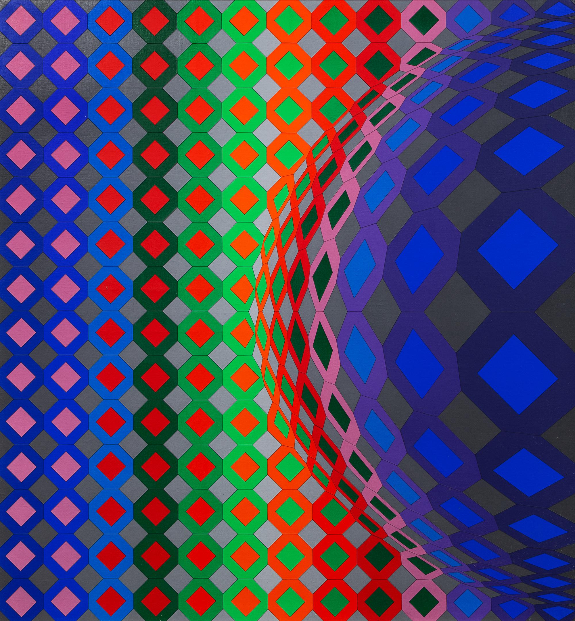Victor Vasarely, (French/Hungarian, 1906-1997), Reech-ond, 1973