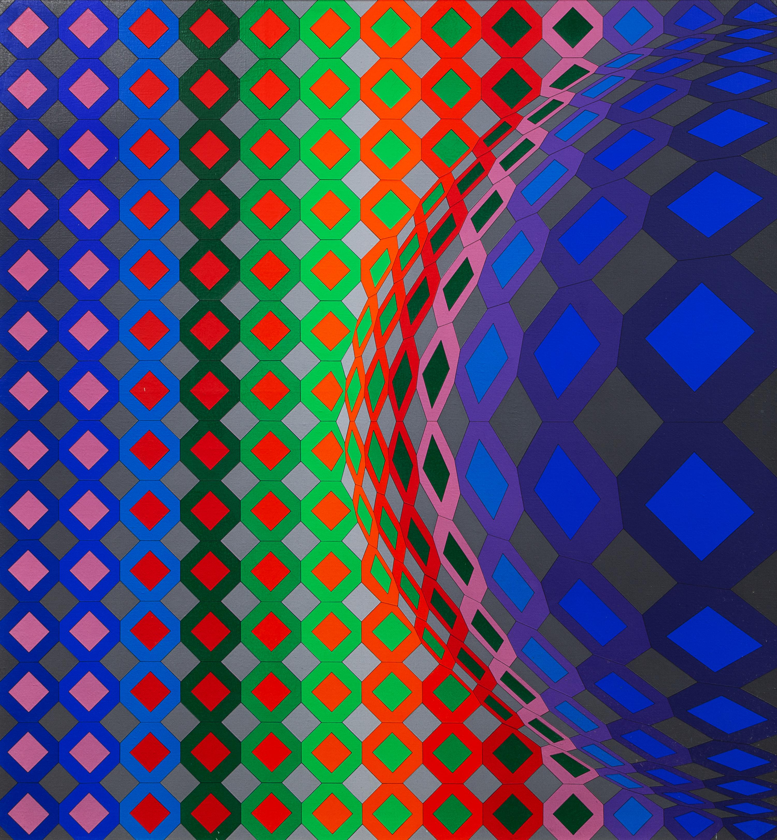Victor Vasarely, (French/Hungarian, 1906-1997), Reech-ond, 1973