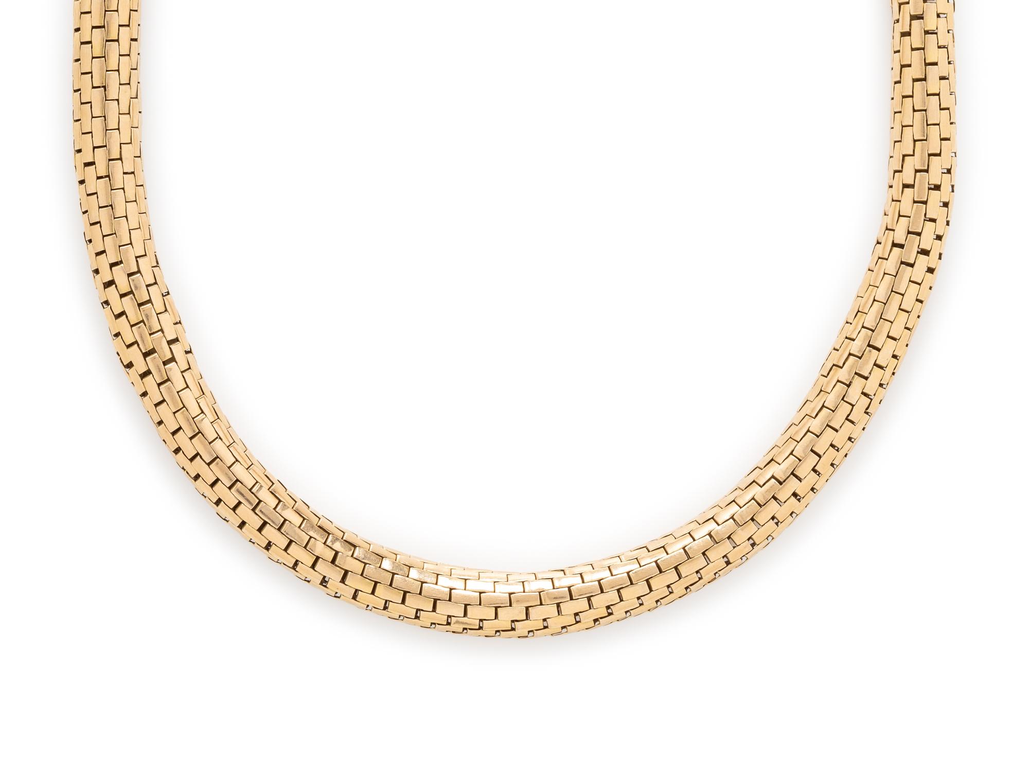 HERMÈS, YELLOW GOLD NECKLACE